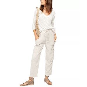 Free People Women's Feelin Good Utility Pull On Pants - Natural S